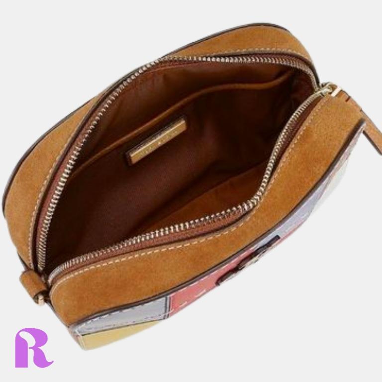 PREORDER TORY BURCH MCGRAW PATCHWORK CAMERA BAG 58079 Luxury
