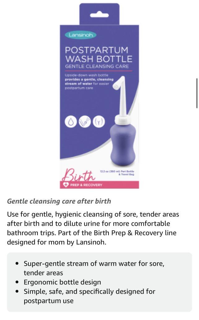 Peri Spray Bottle  Postpartum Cleaning Wash Bottle – Lansinoh