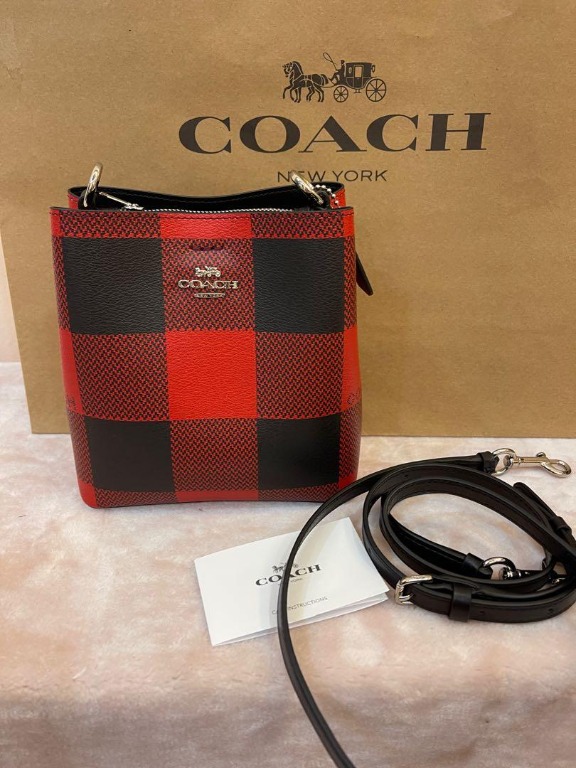 Coach checkered purse store