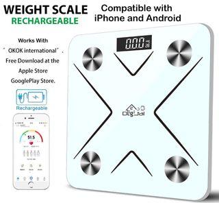 Rechargeable Smart Digital Weighing Scale