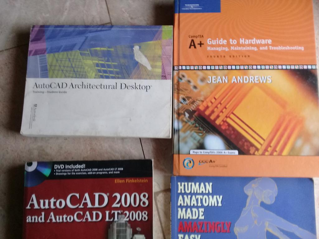 REFERENCE BOOKS (Category: Textbooks) located in Paranaque City. Submitted by rociarra2019-99005 (Listing ID 1128926326, Image 1). Description: following are book prices: Human Anatomy = 70php A+ guide to hardware = 200php AutoCAD & architectural book = 130php .