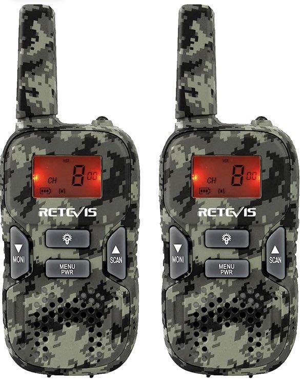 Retevis RT33 Kids Walkie Talkies with Flashlight Long Range Handheld Army  Toys for Boys and Girls Gifts, Survival Gear and Equipment for Kids  Adventure Game Camping(1 Pair, Camouflage), Mobile Phones  Gadgets,