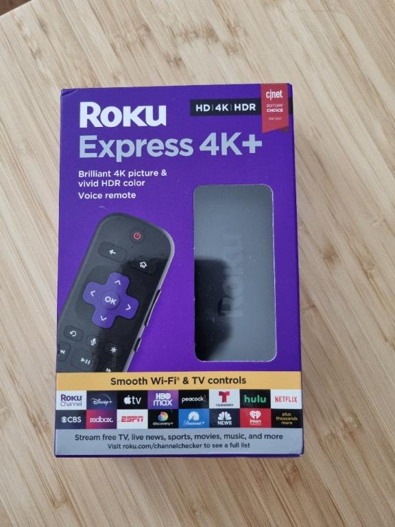 Roku Express 4K+ Streaming Player 4K/HD/HDR with Smooth Wi-Fi
