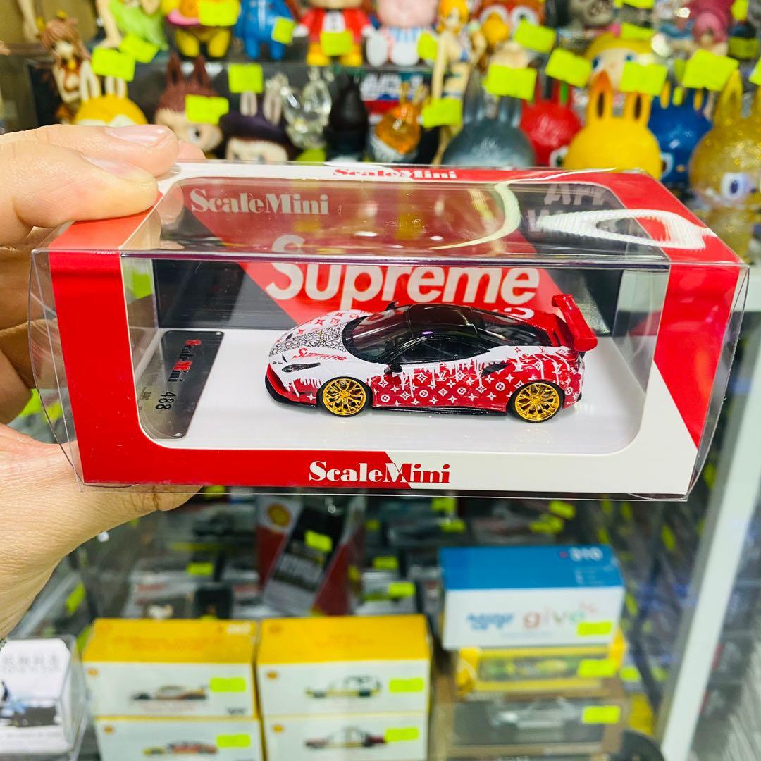 Jual Scale Mini FERRARI 458 SUPREME Louis Vuitton diecast