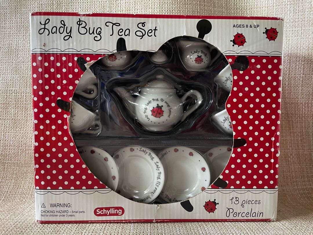 Schylling Porcelain Tea Set Miniature BN, Furniture & Home Living