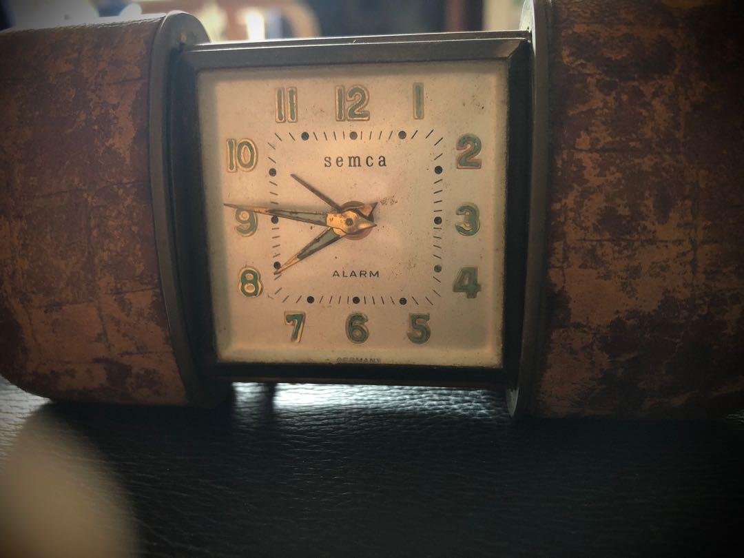 SEMCA travel desk clock with alarm retro vintage mid century eames ...