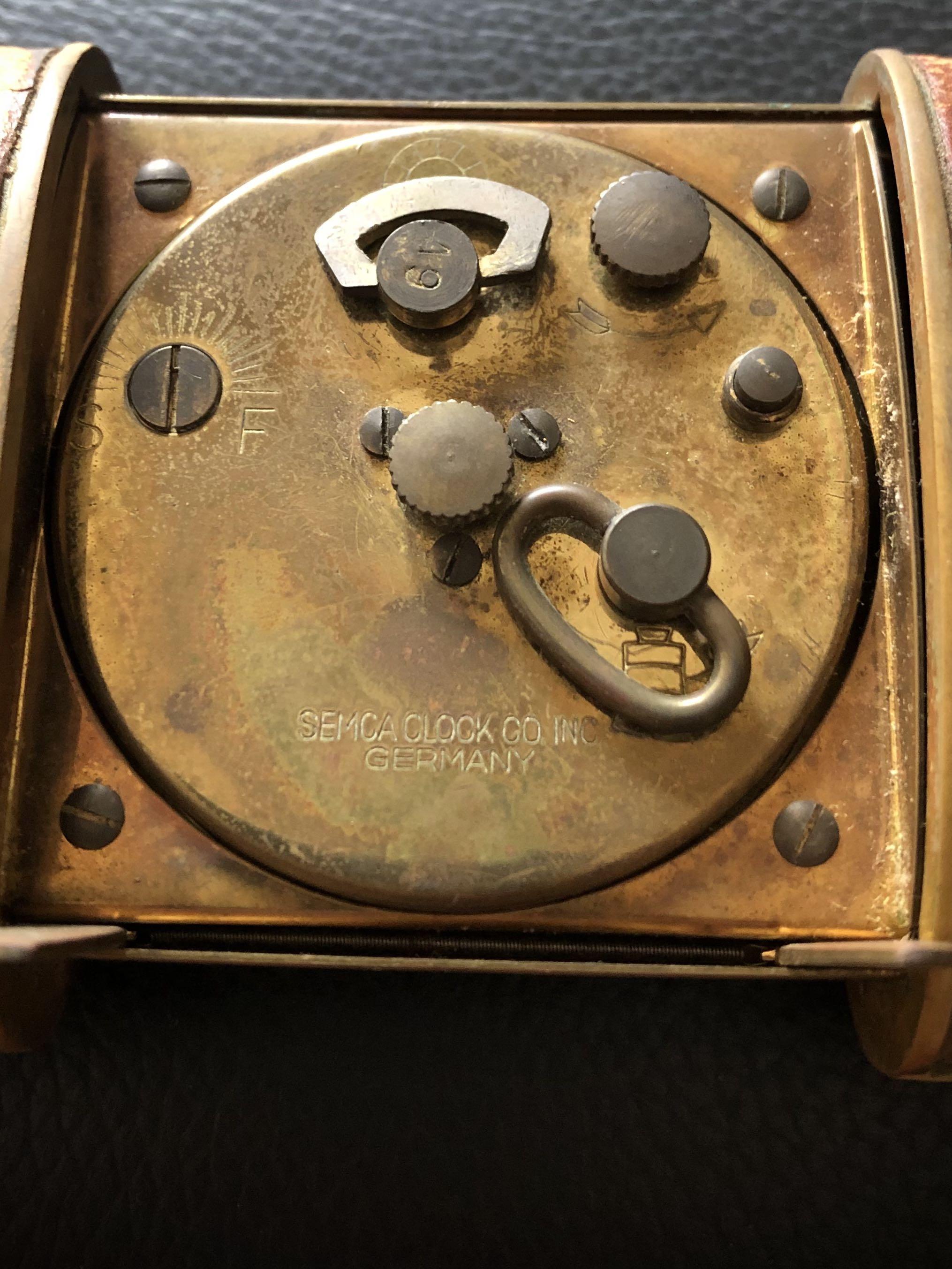 SEMCA travel desk clock with alarm retro vintage mid century eames ...