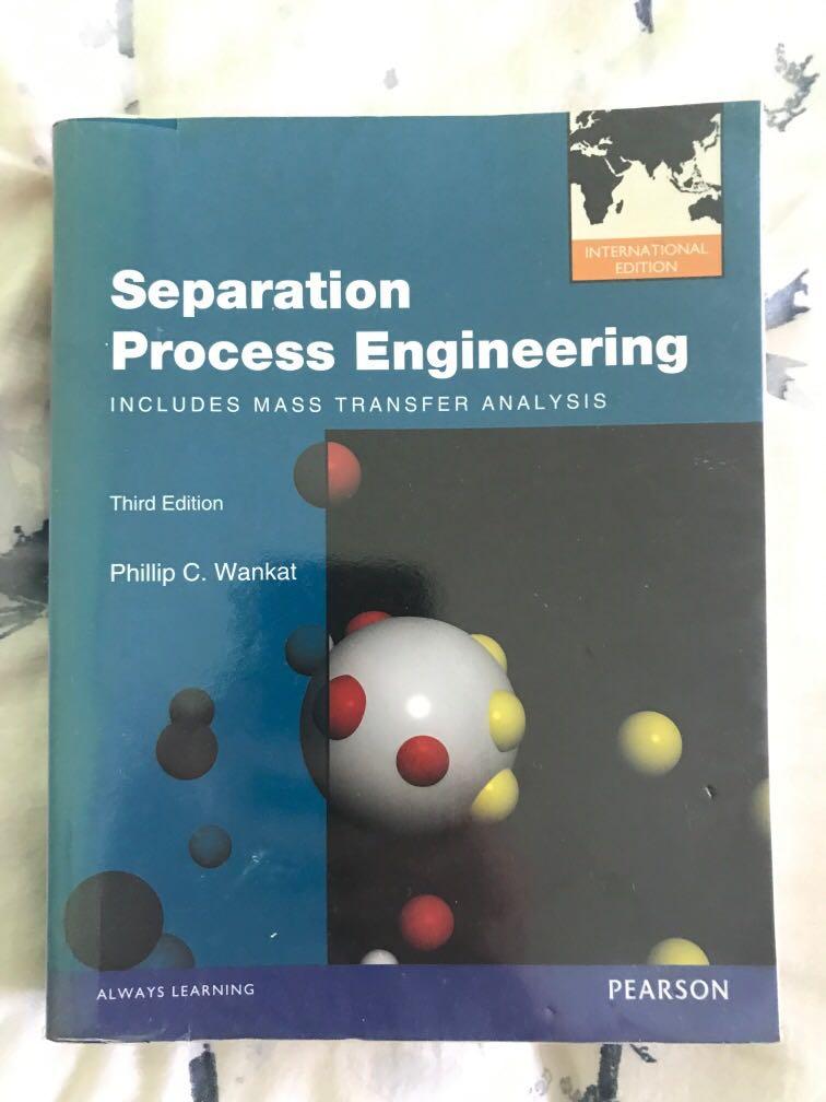 Separation Process Engineering (Category: Textbooks) located in Singapore. Submitted by soupninja (Listing ID 1128913981, Image 1). Description: Must-have for chemical engineering. Well-maintained..