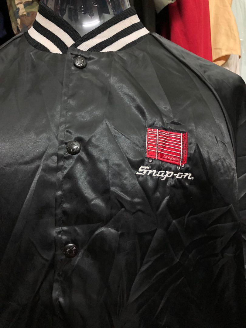 snap on canvas jacket