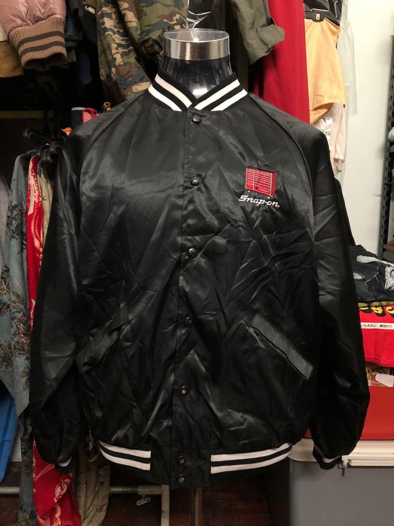 snap on canvas jacket