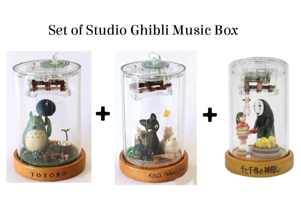 Studio Ghibli Animated String Music Box Set of 3 (Kiki's Delivery ...