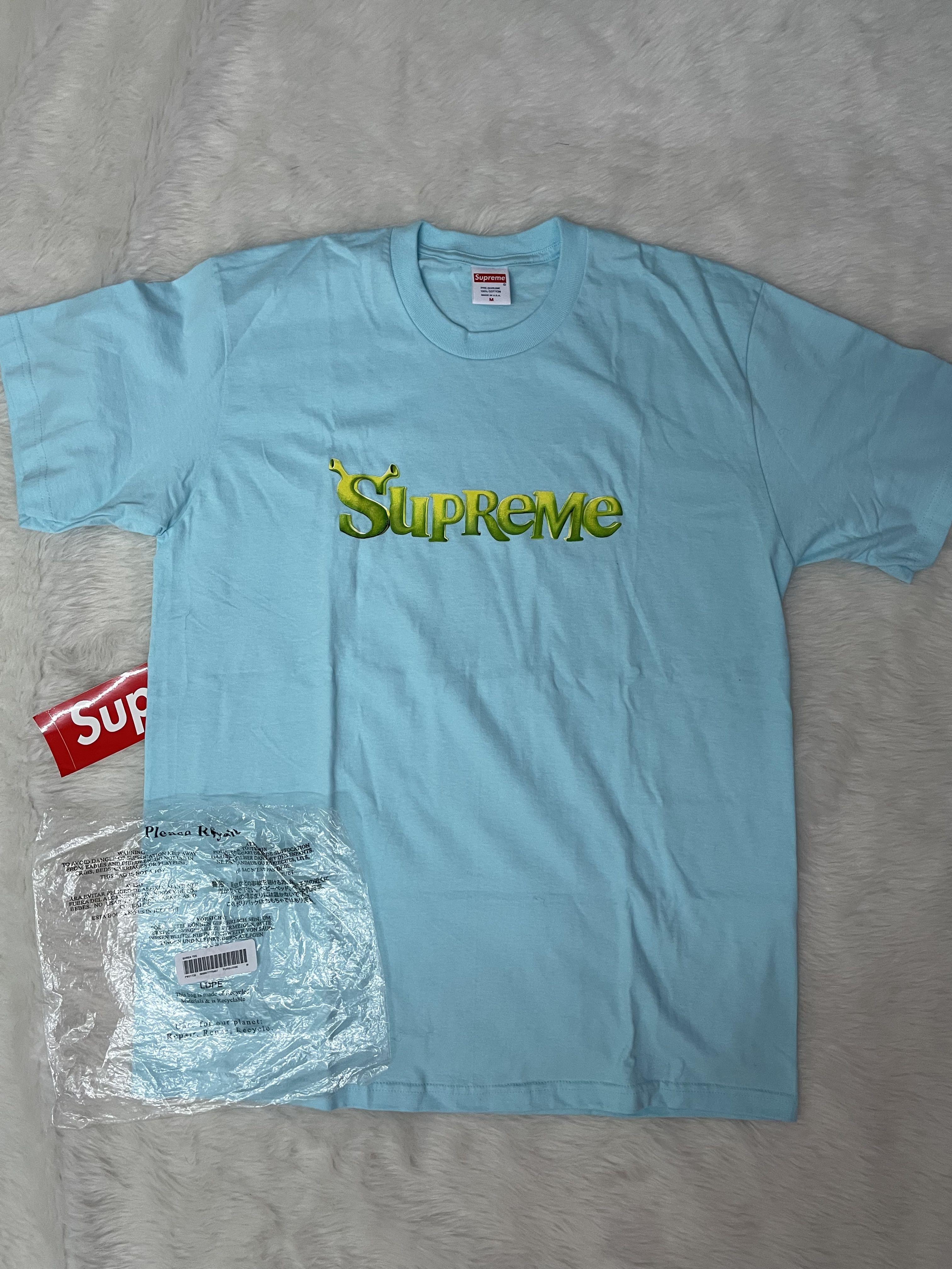 Supreme Shrek Tee Turquoise F/W 21' - ENDANGERED LA