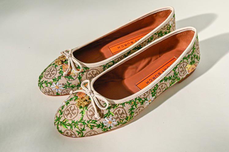 Tory Burch T Monogram Ballet Flats Women s Fashion Footwear