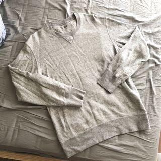 Uniqlo 灰色 大學踢 衛衣 棉 XL 九成新