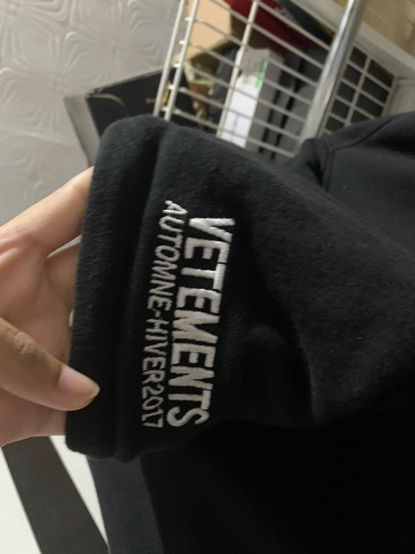 Vetements og deals metal hoodie