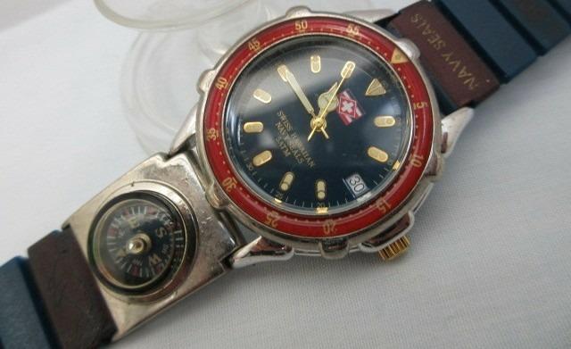 Swiss hawaiian navy top seals watch