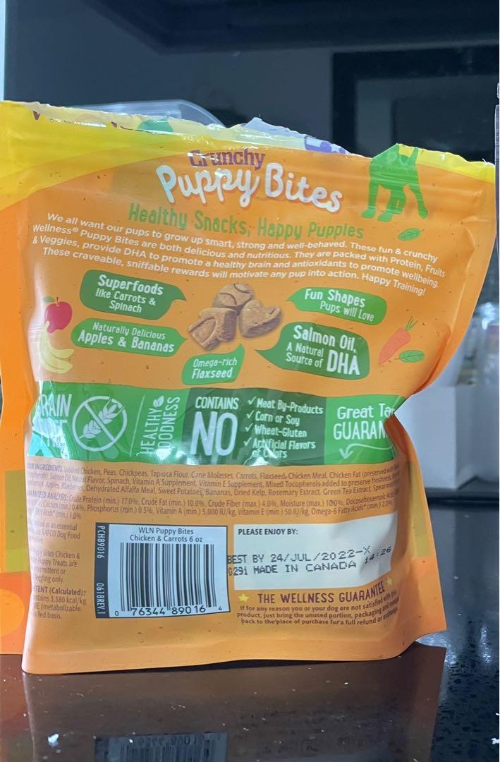 Wellness Crunchy Puppy Bites Chicken Pet Supplies Pet Food on