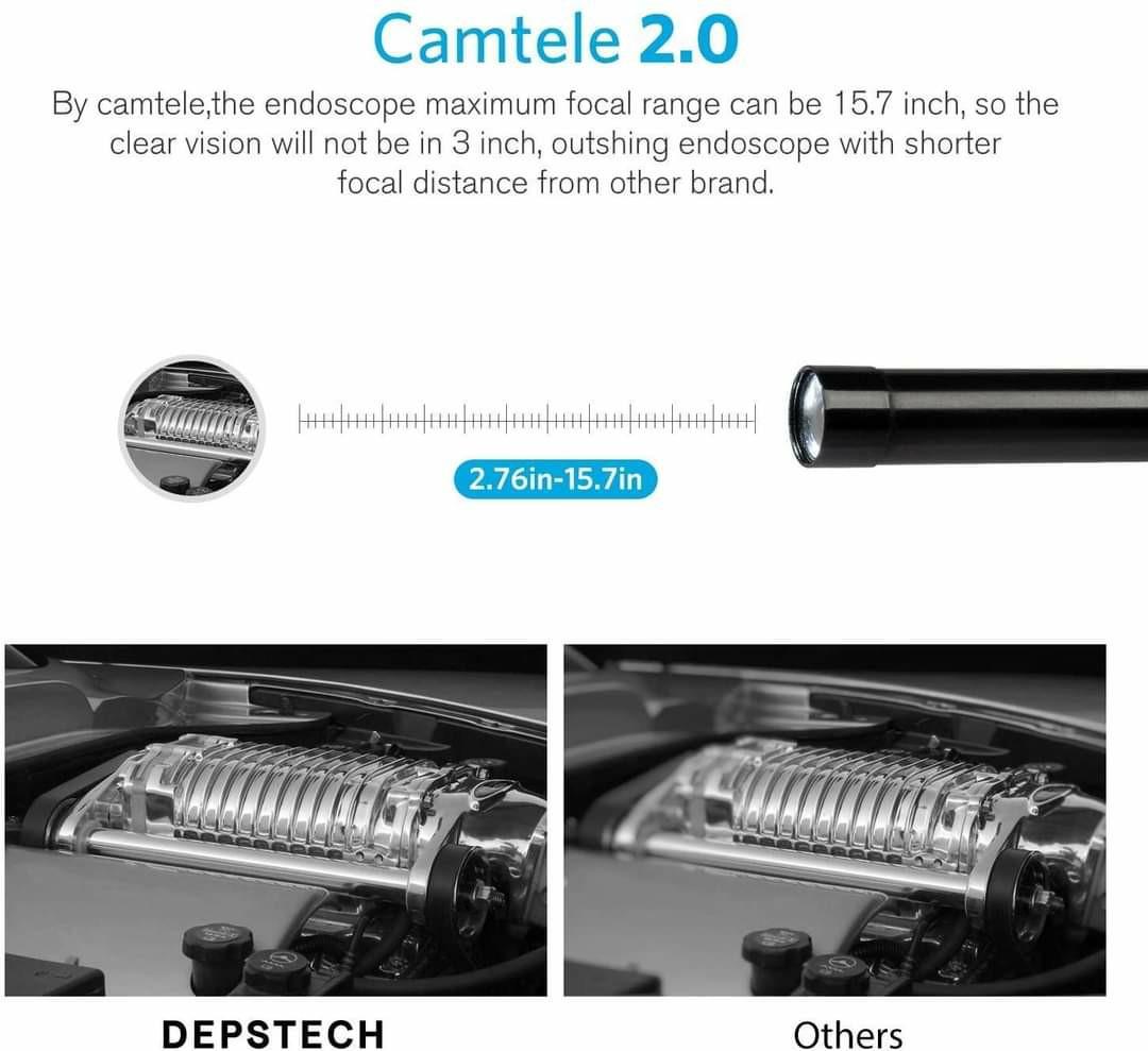 Wireless Endoscope, DEPSTECH Upgrade 5.0MP HD Inspection Camera, Scope