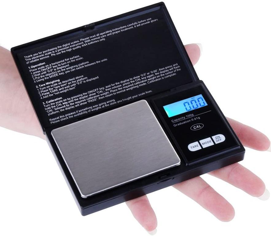 Zacro Digital Kitchen Scale Portable Pocket Scale 200g X 0.01g Mini Weighing Scale Jewelry Scale with LCD Display Batteries Included 