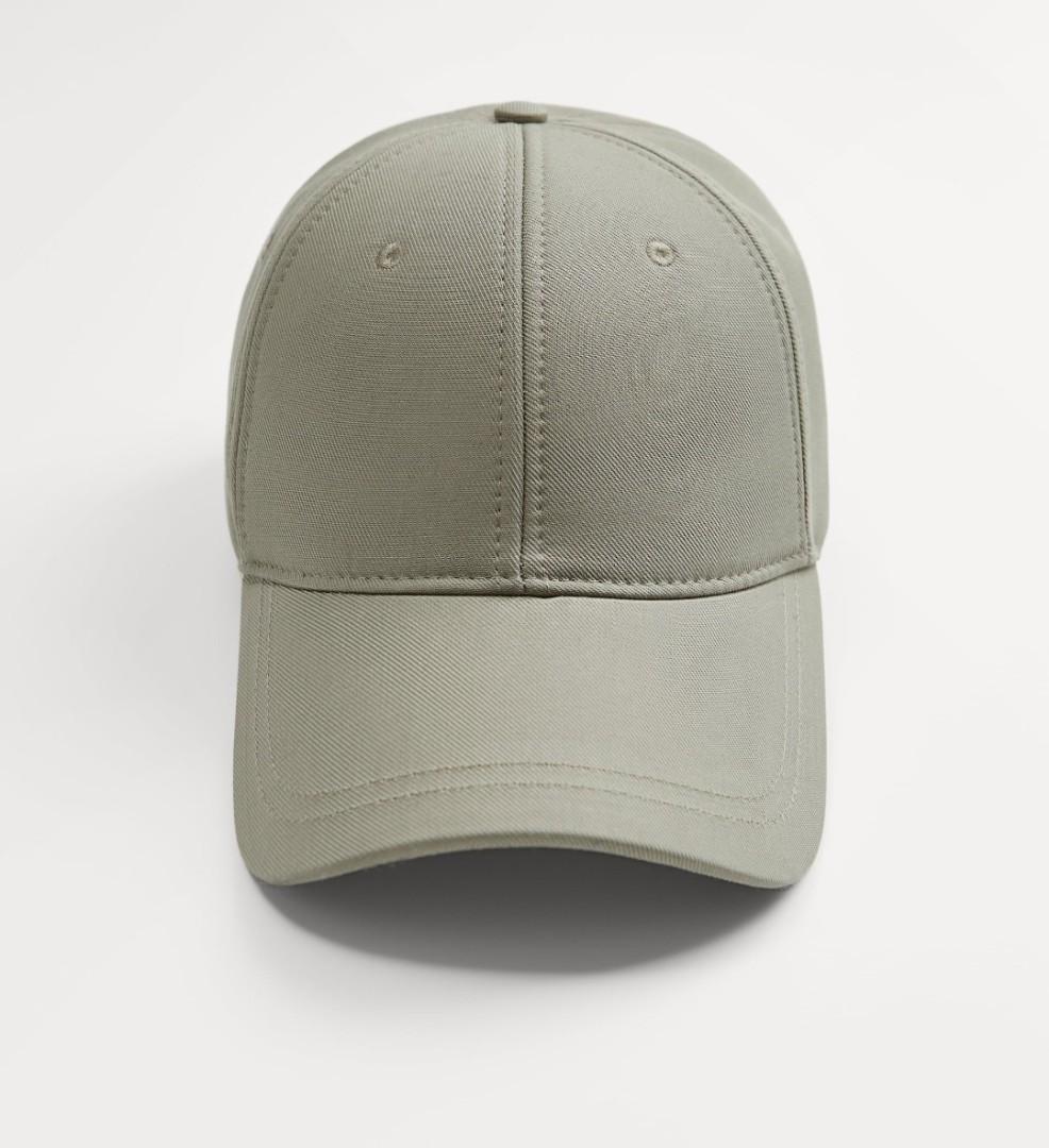 Zara basic cap, Fesyen Pria, Aksesoris 