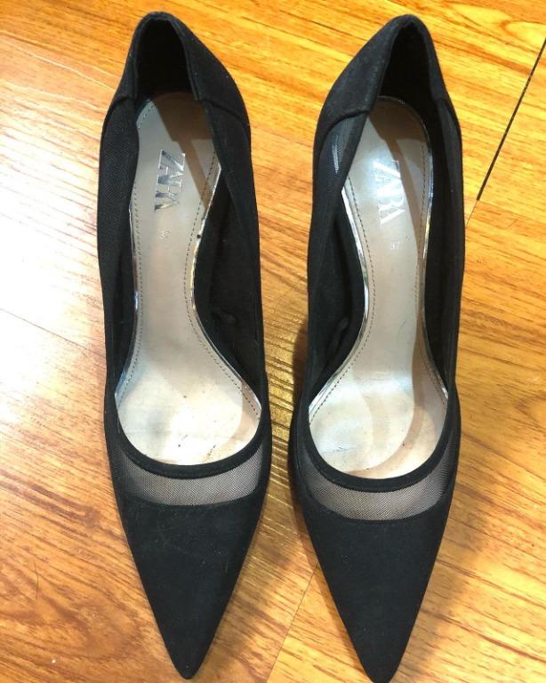 ZARA HEELS Black Fesyen Wanita Sepatu di Carousell