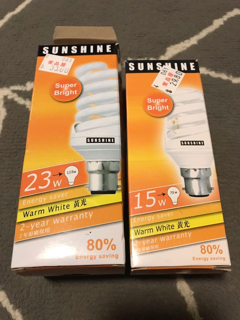 100% new light bulbs x 2 （分類：其他）位於 Hong Kong。 由 lo1lo1lo1 提交（商品編號 1130788521，圖片 1）。簡介： - $15 each - 釘頭。