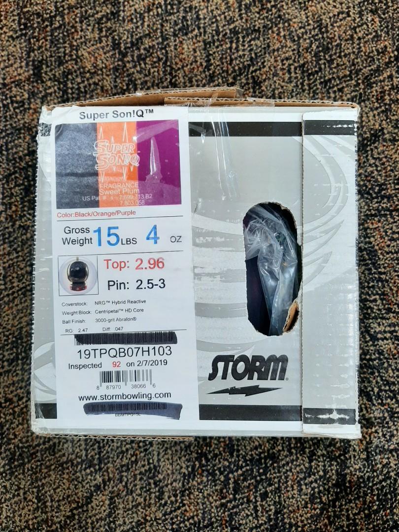 15lbs Super Soniq Storm Bowling Ball, Sports Equipment, Sports & Games