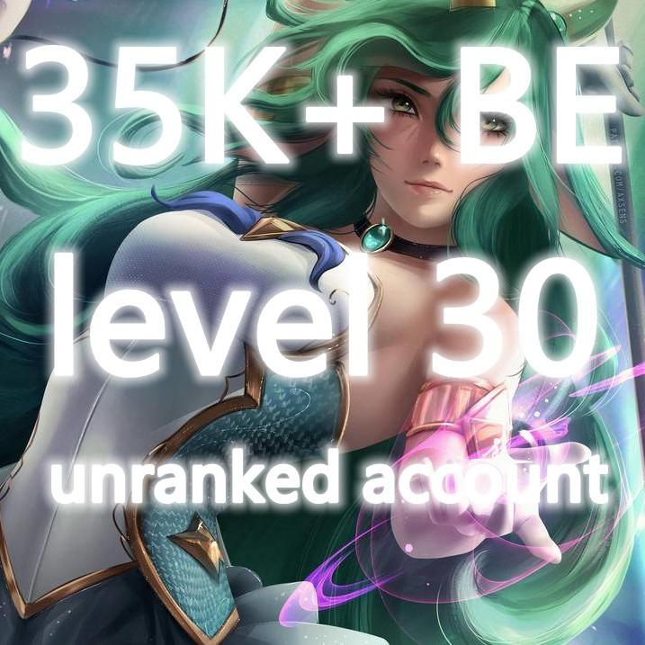 30K+BE UNRANKED LEAGUE OF LEGENDS SMURF ACCOUNT LEVEL 30, Video Gaming,  Gaming Accessories, Game Gift Cards & Accounts on Carousell