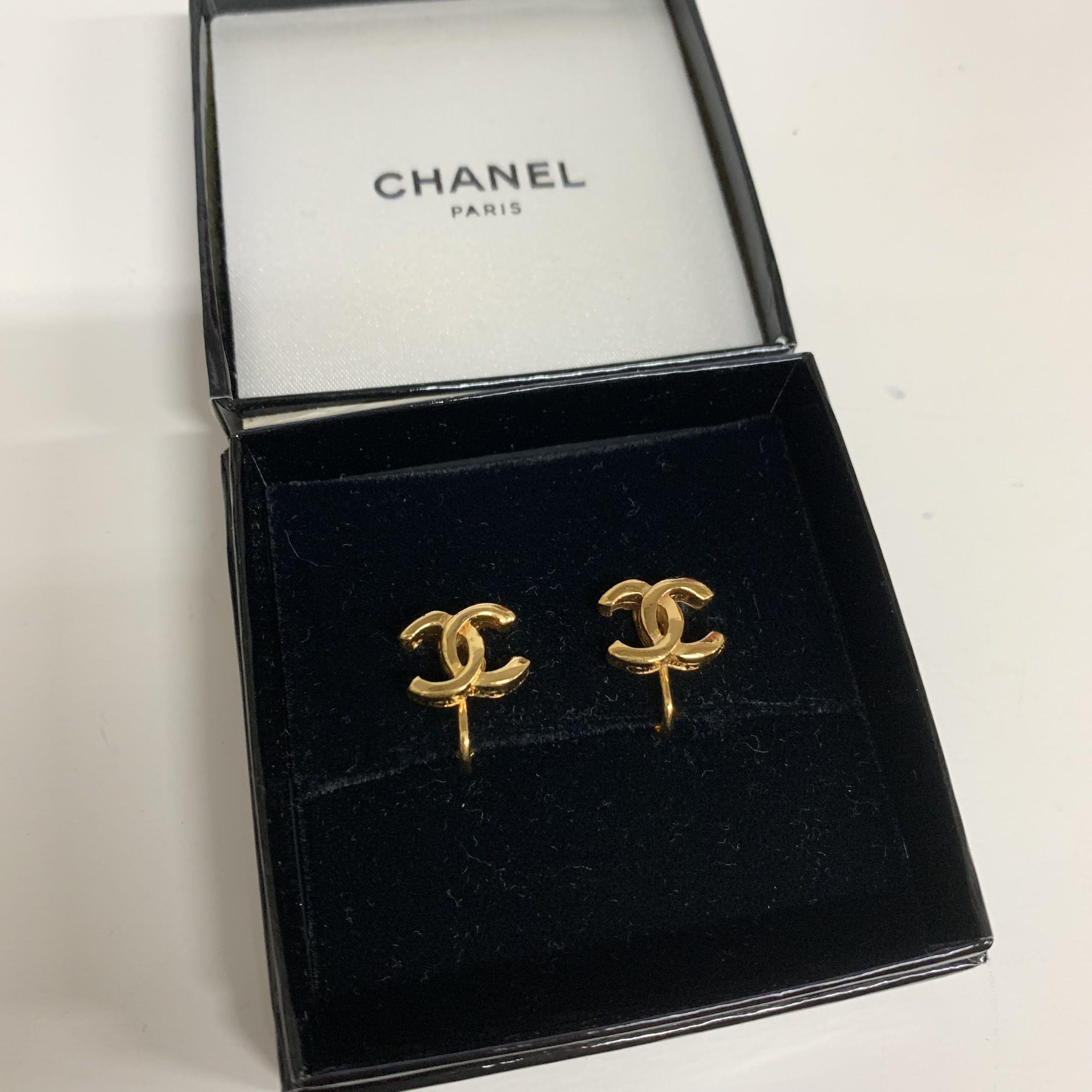 ♥️ Chanel Vintage Earrings mini ear clip 耳環耳夾中古日本正品