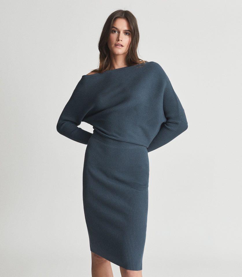 Reiss lara online dress green