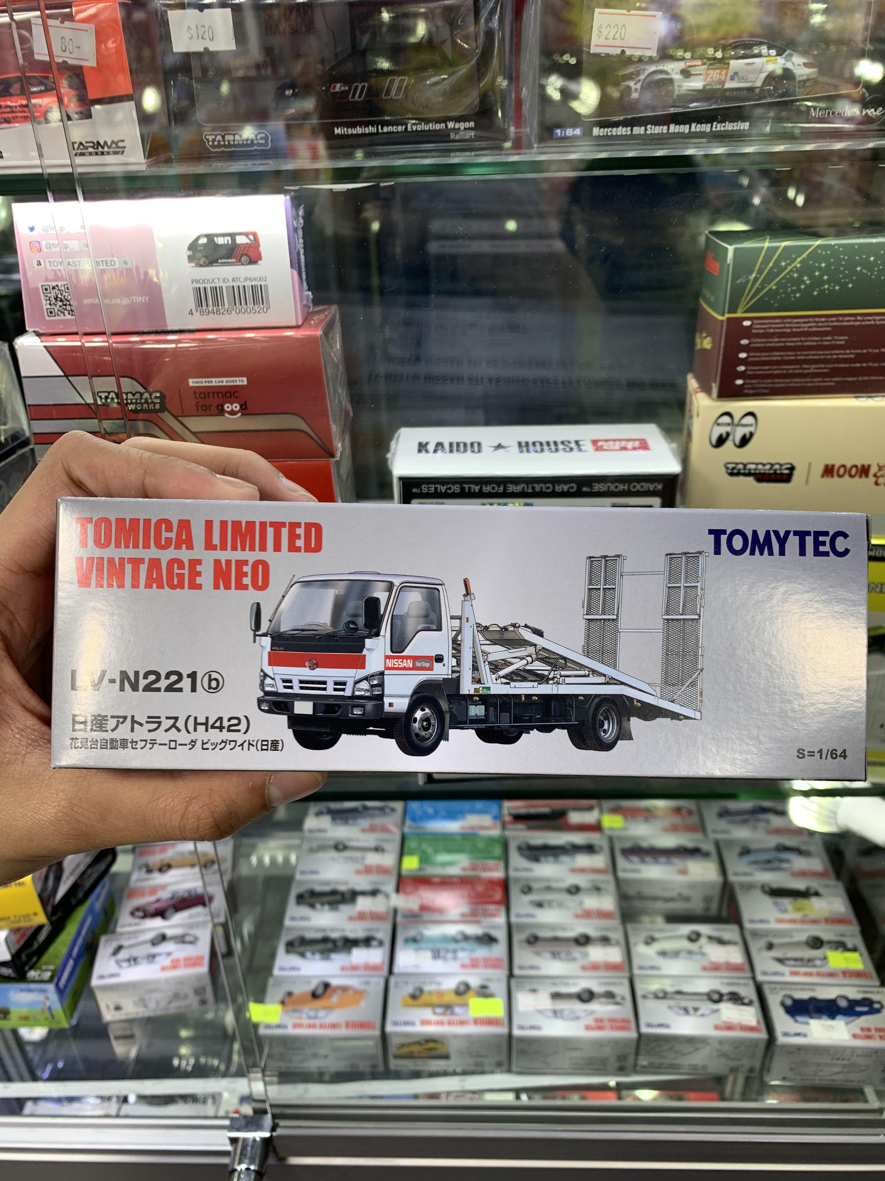本月新車 Tomica Limited Vintage Neo Tomytec 1 64 Lv N221b Nissan Atlas H42 Safety Loader Big Wide 花見台自動車雙層平板運輸車 白色紅間 行版 興趣及遊戲 玩具 遊戲類