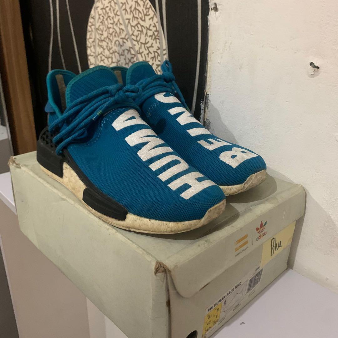 Adidas Human Race Blue not Yeezy Balenciaga Nike