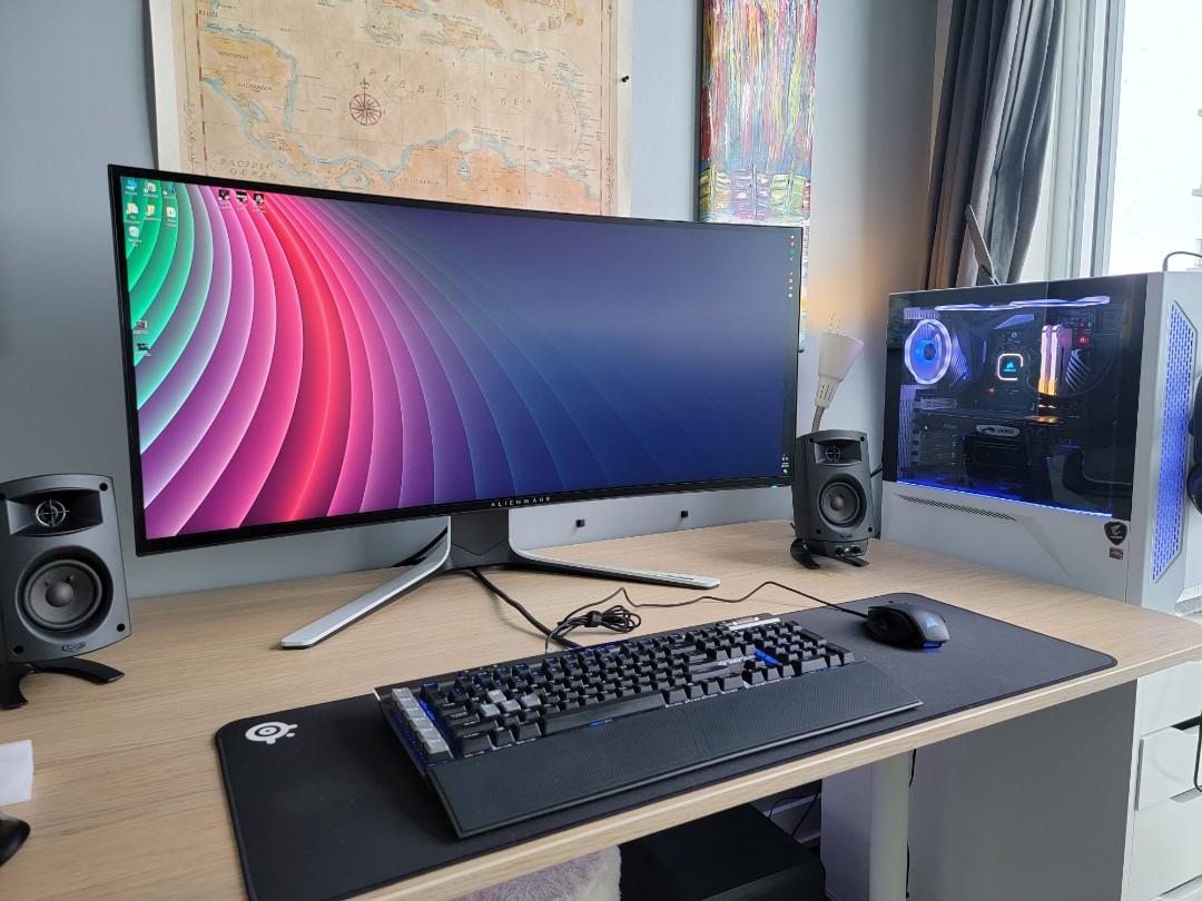 ALIENWARE 38 CURVED GAMING MONITOR - AW3821DW, TV & Home Appliances, TV ...