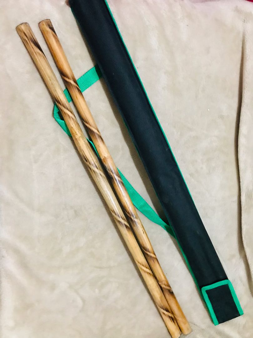 Arnis Stick Pair with Case, Everything Else, Others on Carousell