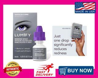 AUTHENTIC / Bausch & Lomb / LUMIFY / Redness Reliever Eye Drops 7.5ML & 2.5ML & 5ML / IMPORTED!