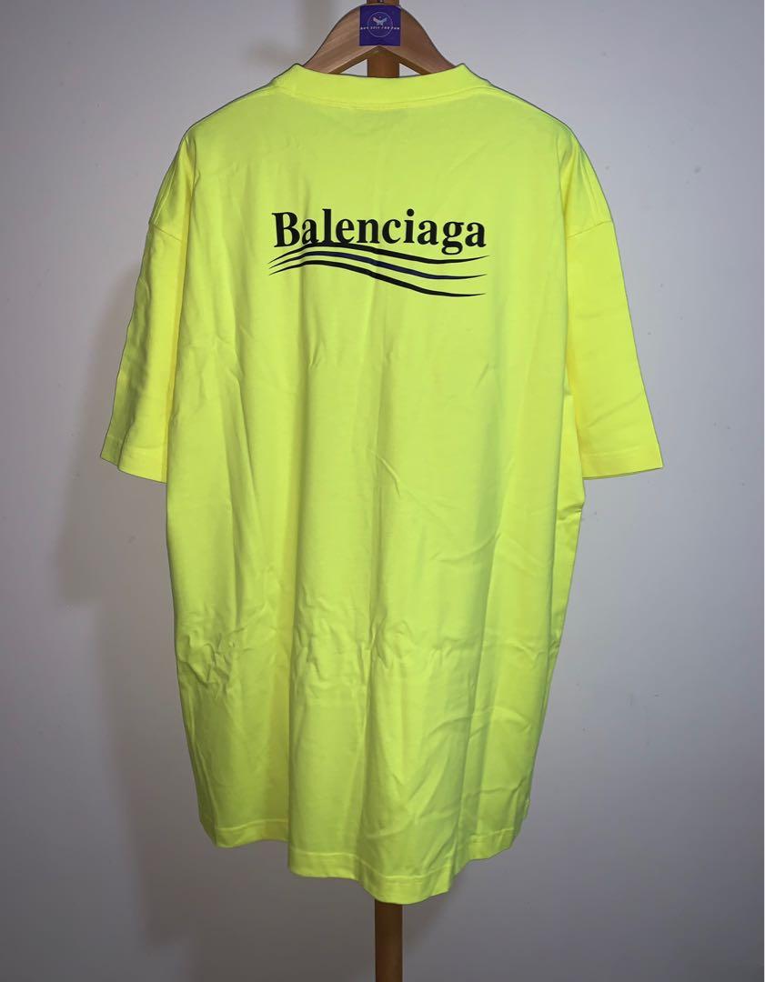 balenciaga neon tee