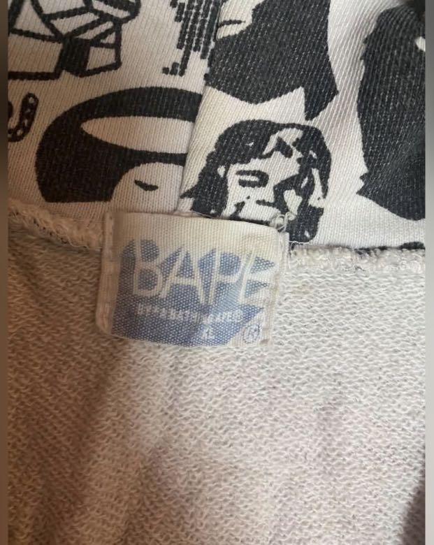BAPE bathing ape kw hoodie Fesyen Pria Pakaian Baju Luaran di