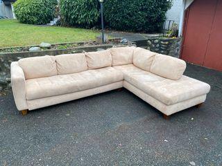 Beige Natuzzi Sectional Couch with FREE DELIVERY