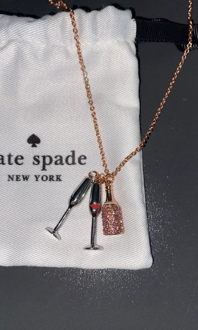 BN Kate Spade Make Magic Champagne Neckalce Women s Fashion