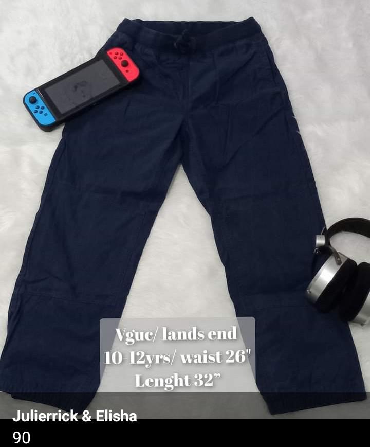 Branded pants jogger 10-12 yrs (Category: Babies & Kids Fashion) located in Caloocan City. Submitted by julzbitz (Listing ID 1130802756, Image 1). Description: lands end -sold kindly check each photo for details and sizes. all are bought and used abroad in like new or excellent used. RFS: outgrown decluttering personal items not from ukay ukay. LAST PRICE POSTED! 😘 Payments: Gcash/bank/ shopee checkout+ 5% courier: grab/lalamove/gogo/j&t.