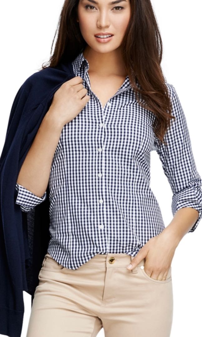 Brooks Brothers Plaid Shirt Blouse size 