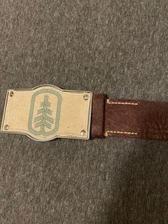 Brown belt with buckle