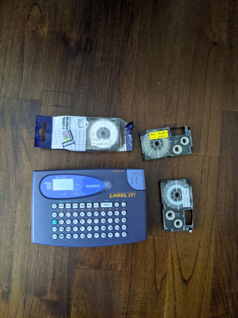Casio EZ Label KL-60 with Labels, Hobbies & Toys, Stationery ...