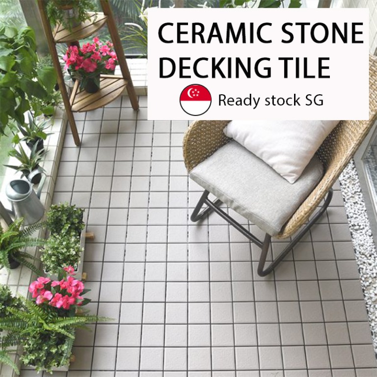 Ceramic Stone Deck Flooring Tile / Interlocking system / Outdoor