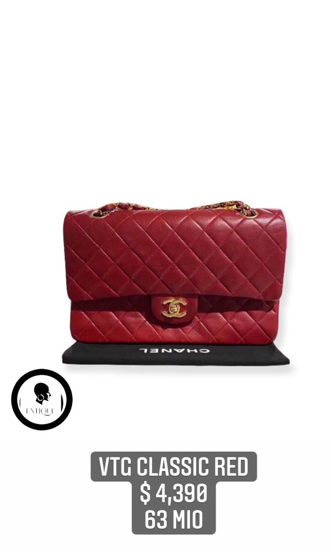 small red chanel purse