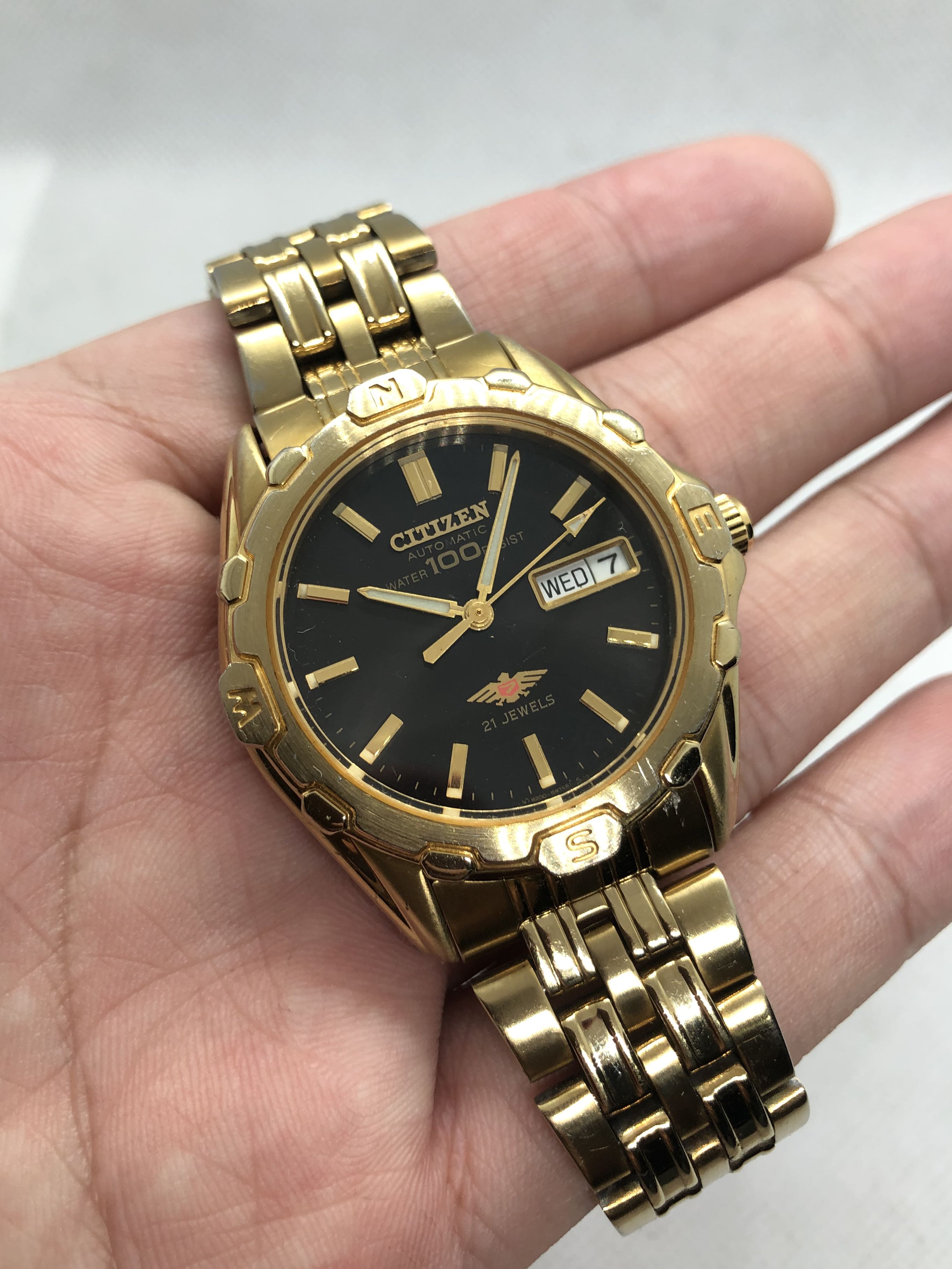 Citizen automatic 2025 gold watch