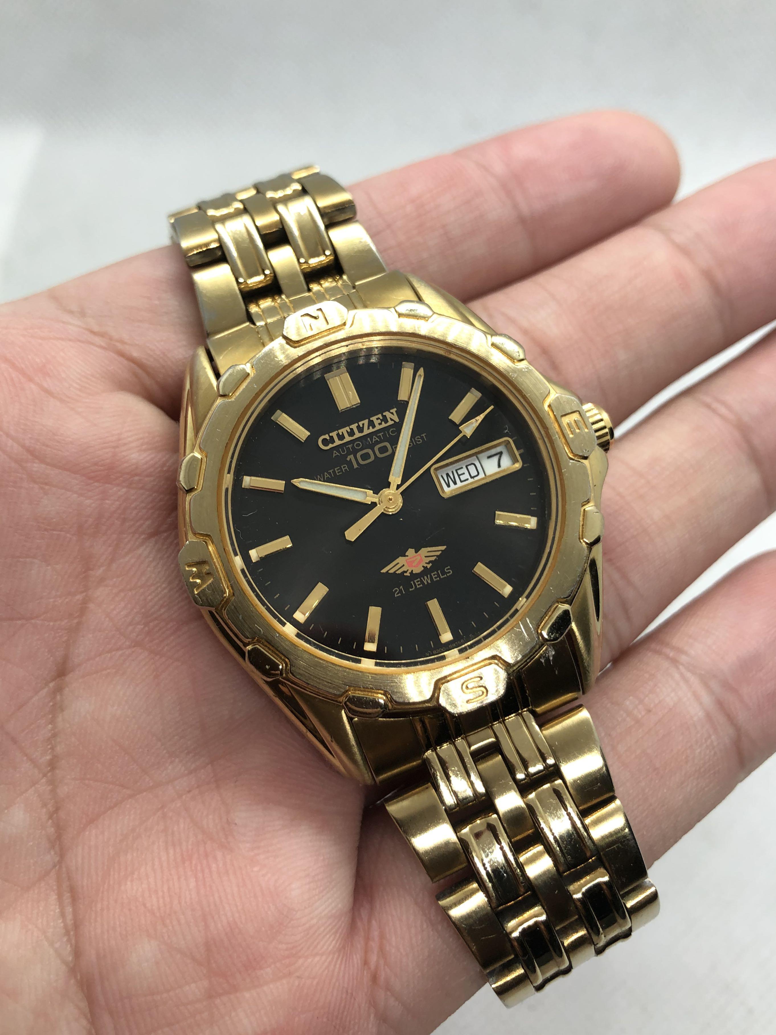 Citizen automatic on sale gold watch