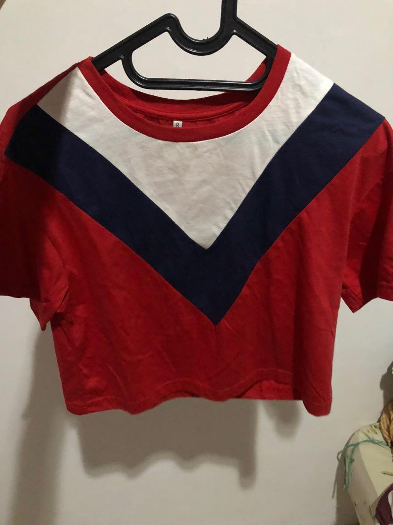 colorbox red top, Fesyen Wanita, Pakaian Wanita, Atasan di Carousell