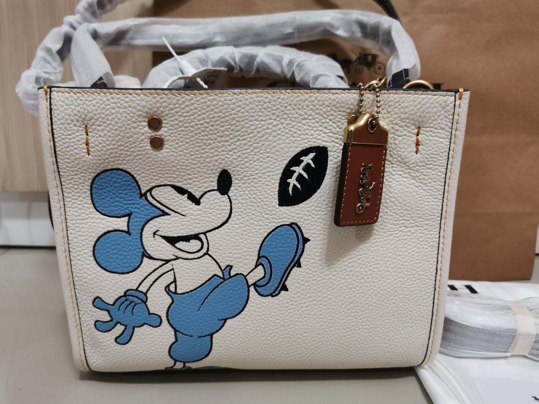 DISNEY X COACH ROGUE 25 WITH MICKEY MOUSE C6166, Women's Fashion, Bags ...