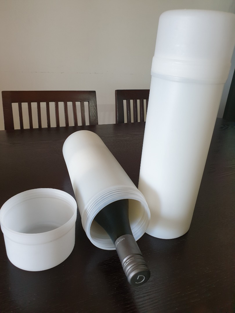 Doublewalled containers for wine and champange bottles, TV & Home